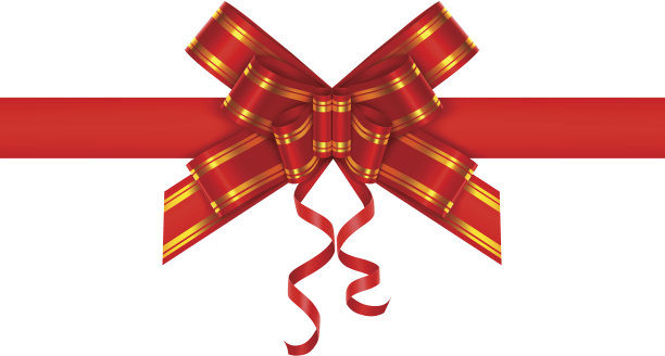 红色礼物弓图片下载