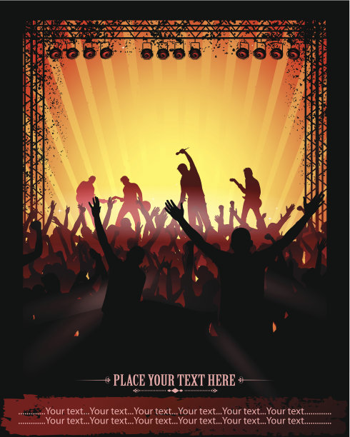 摇滚音乐会的海报图片下载