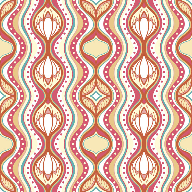 垂直图案与睡莲图片下载