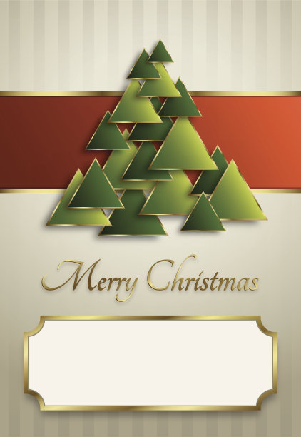 时尚圣诞贺卡图片下载