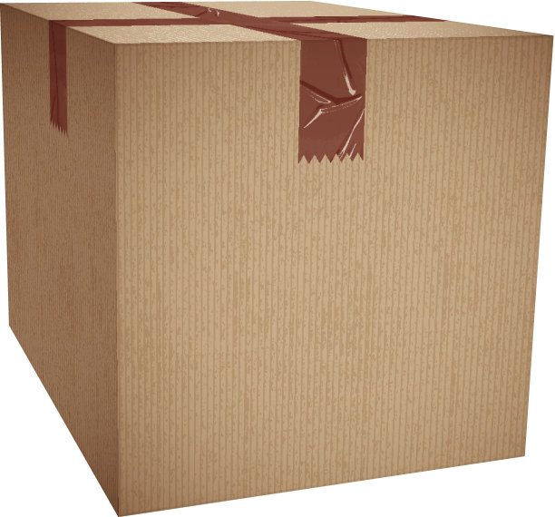 带包装胶带的纸板箱图片下载
