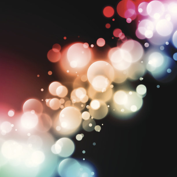 散景效果模糊灯光复古复古矢量背景图片下载