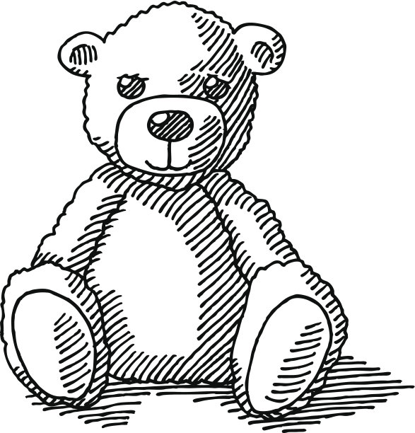 泰迪熊画图片下载