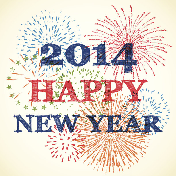 新年烟花汇演图片下载