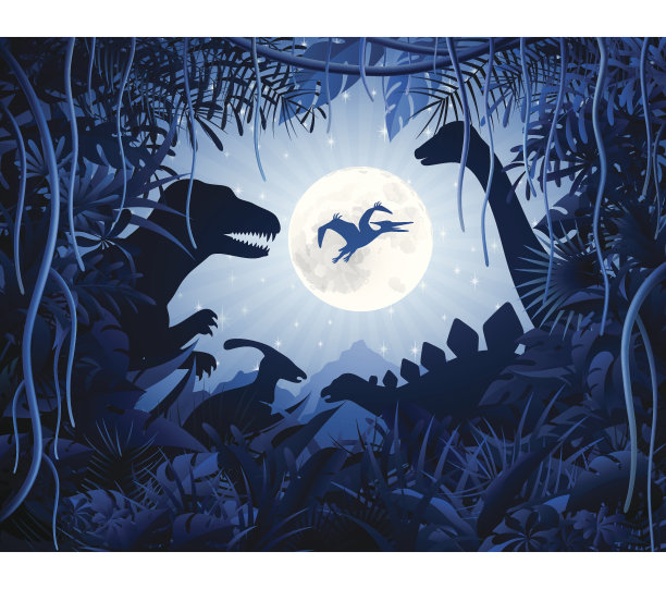 侏罗纪的夜晚图片下载