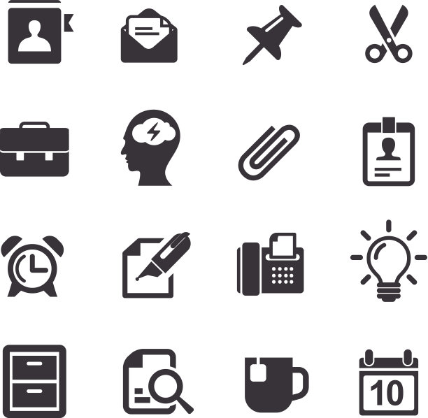 办公室工作图标-极致系列图片下载