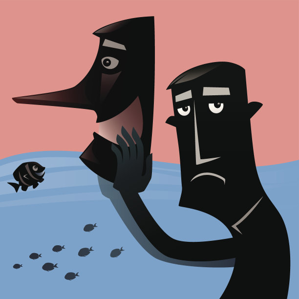 带着微笑面具的男人图片下载