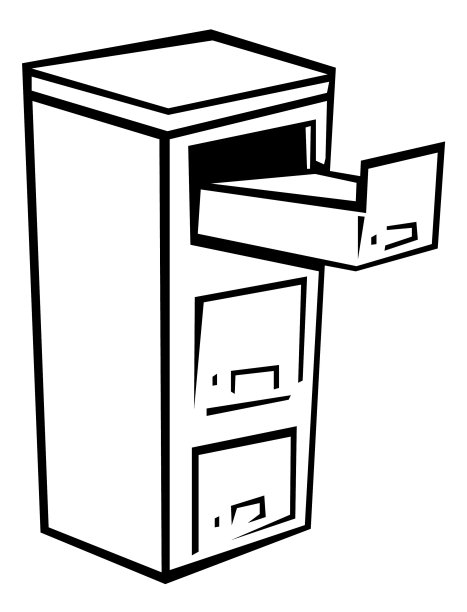 有打开抽屉的文件柜。图片下载