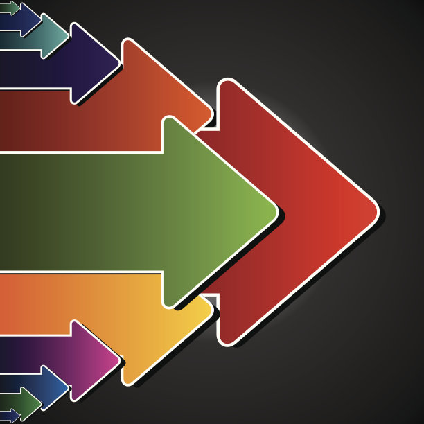 彩色箭头背景图片下载