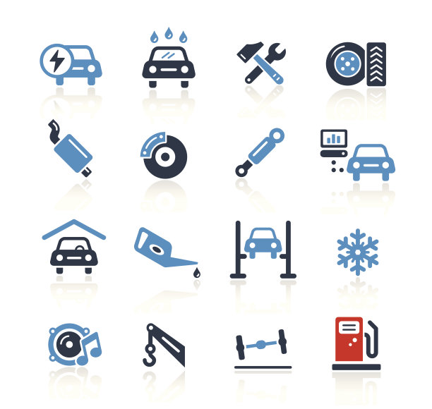 汽车服务二色|专业系列图片下载
