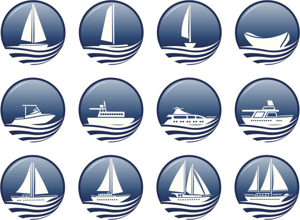 航海船符号。图片下载