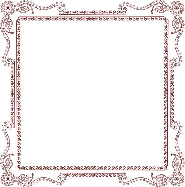 指甲花框架图片下载