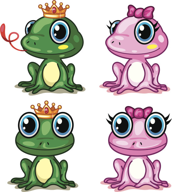 青蛙向量卡通图片下载