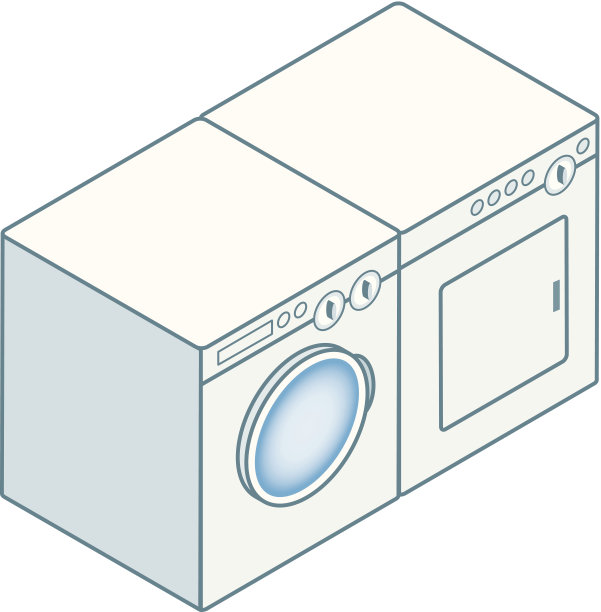 洗衣机和干衣机图片下载