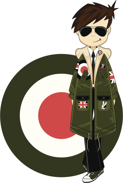 戴墨镜的摩登男孩图片下载