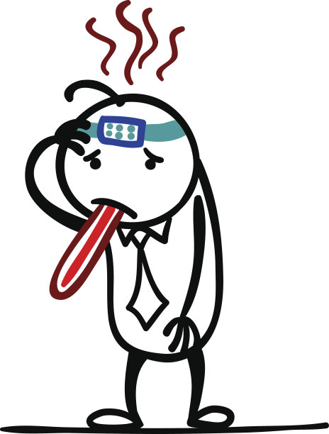 卡通人生病了图片下载