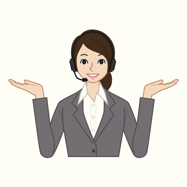 客户服务的女人图片下载