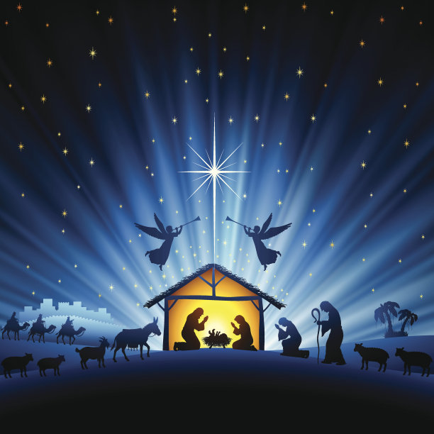 神圣的夜景素材图片