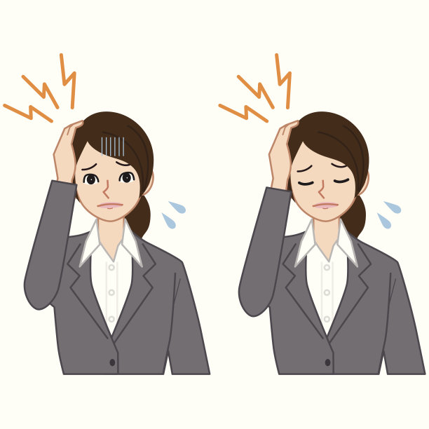 头痛的女人图片下载