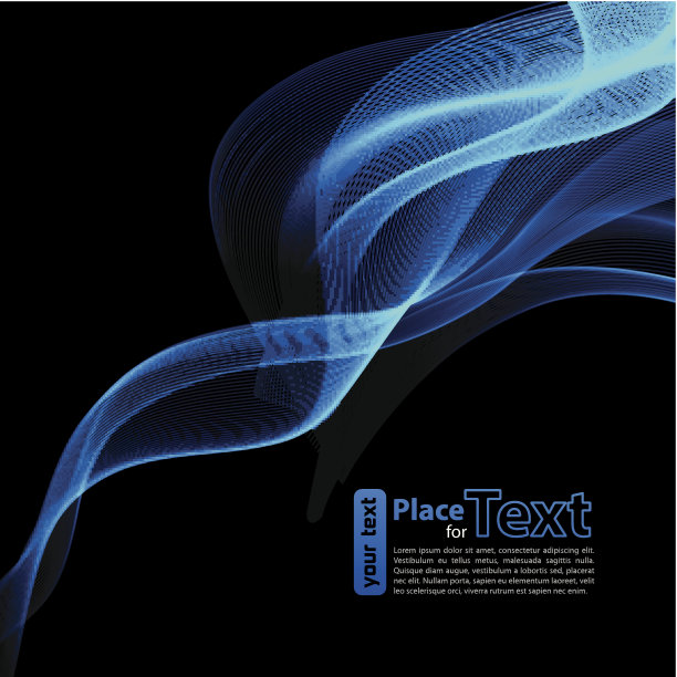 抽象波浪设计元素图片下载