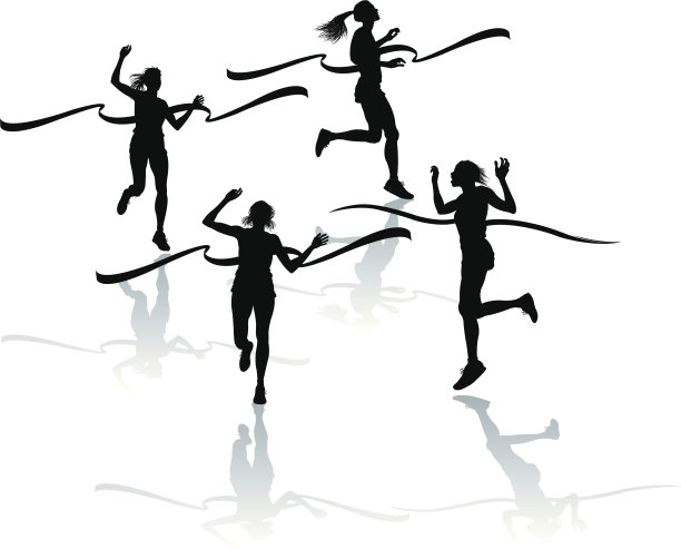 田径-女子终点线图片下载