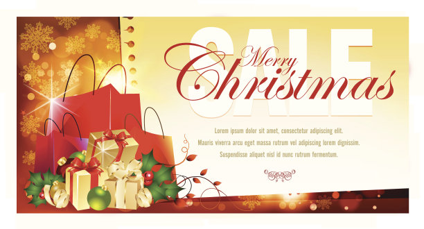 圣诞促销活动背景图片下载