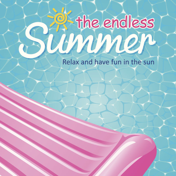 漂浮在水面上的充气筏图片下载