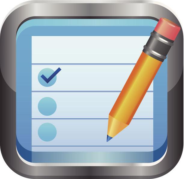 记事本和铅笔图标图片下载