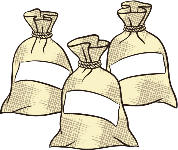 矢量袋面粉，糖和盐图片下载