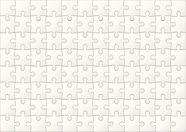 用白色小块的空白拼图图片下载