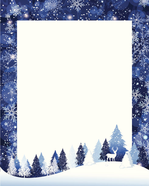 圣诞节的森林图片下载