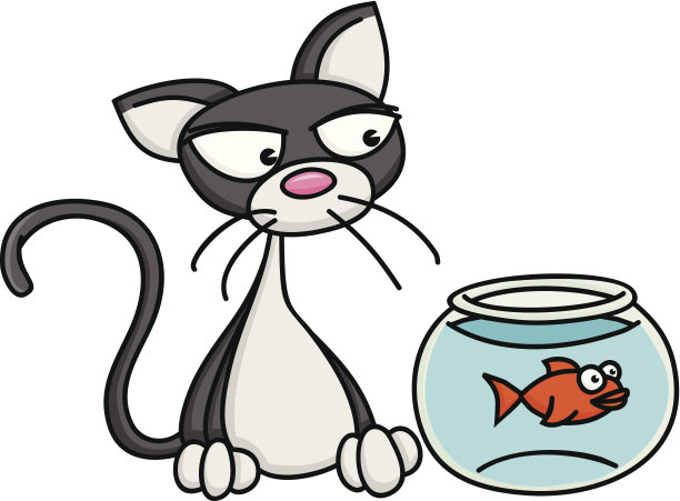 猫鱼缸图片下载