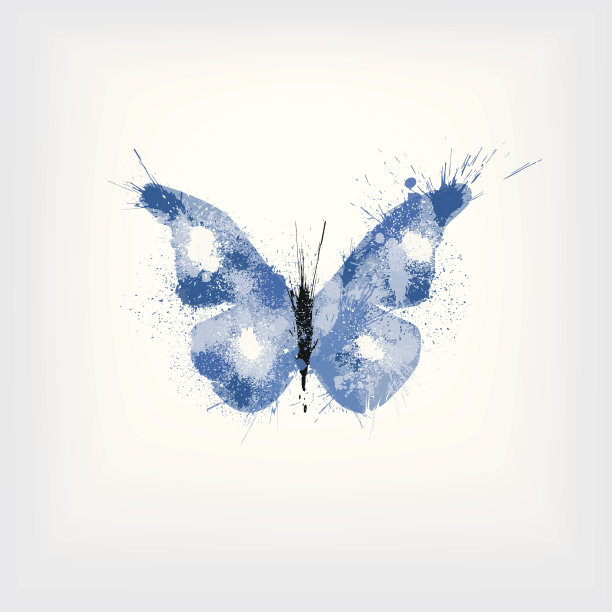 墨水溅蝴蝶图片下载