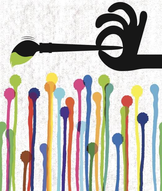 画布上的颜料滴图片下载