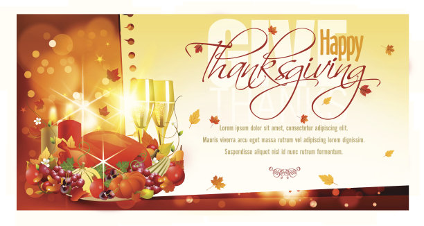 感恩节庆祝背景与拷贝空间图片下载