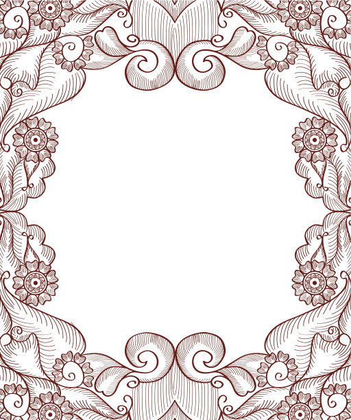 指甲花框架图片下载