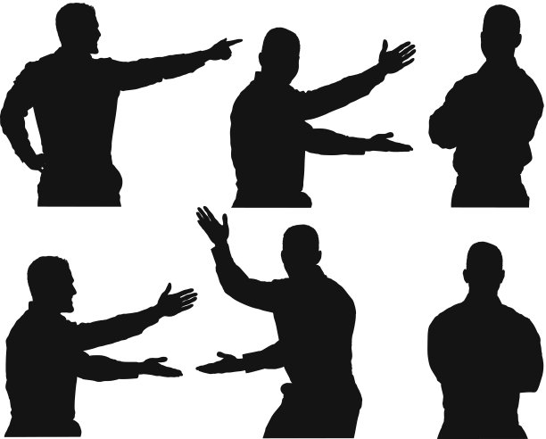 多张商人不同姿势的照片图片下载