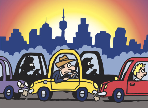 交通堵塞图片下载