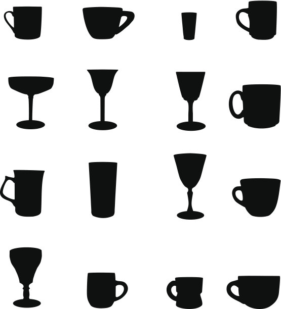 喝的轮廓图片下载