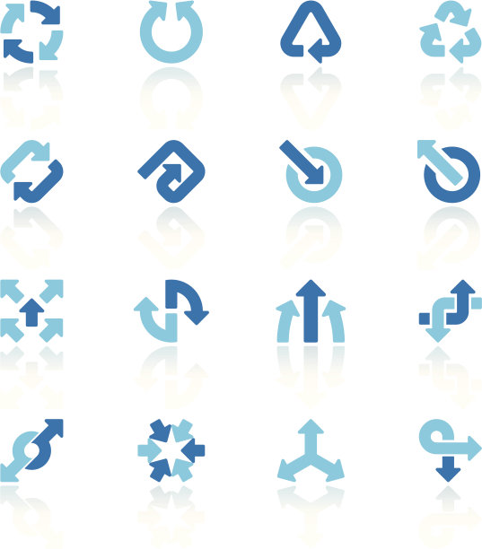 箭头标志设置为蓝色图片下载