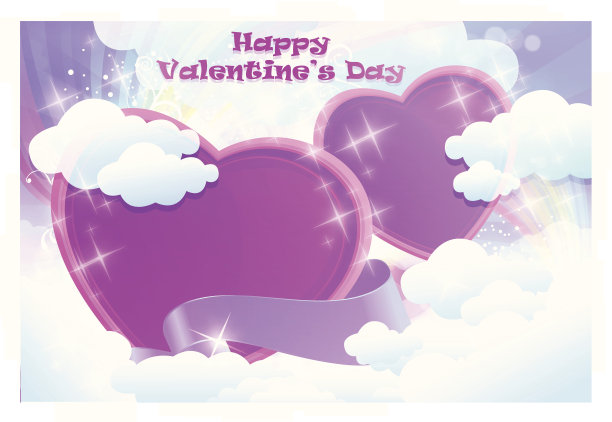 情人节的童话背景图片下载