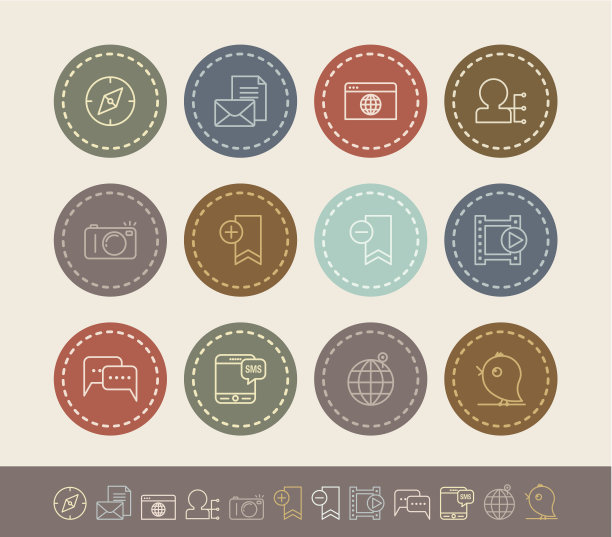 沟通和社交媒体图标图片下载