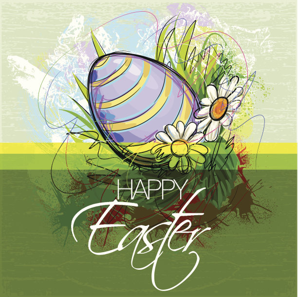 漂亮的复活节背景图片下载