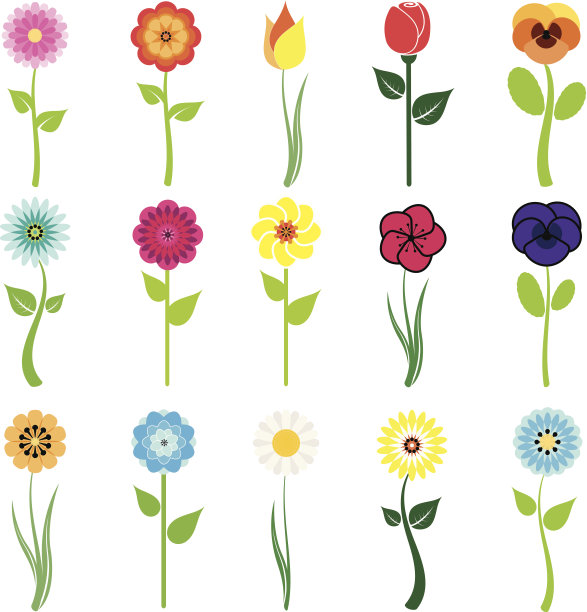 花朵图标设置素材图片