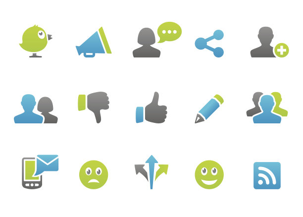 邮票图标-社会媒体图片下载