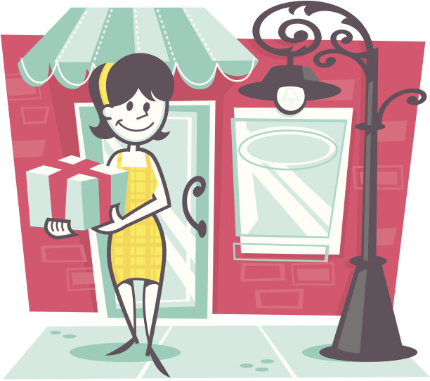 女人购物图片下载