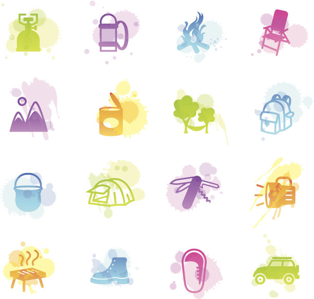 污渍标志-露营图片下载