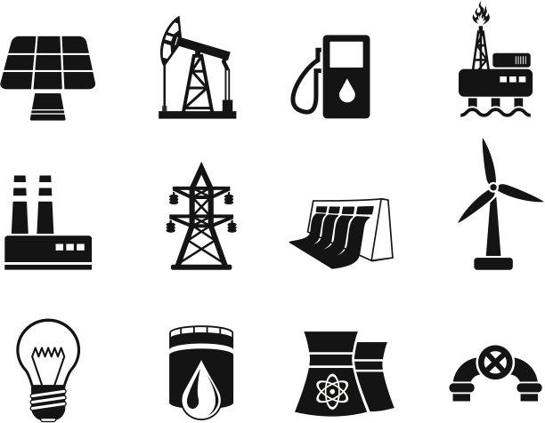 能源和工业图标集图片下载