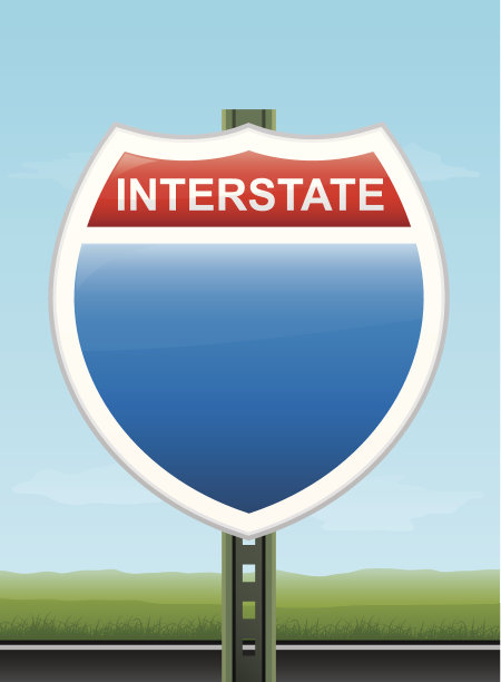 州际公路标志图片下载