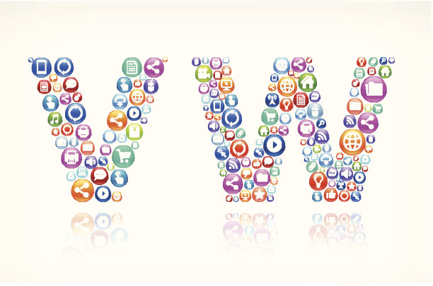 大众与社会网络和互联网版税免费矢量艺术图片下载